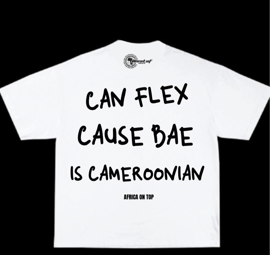 Oversized Tee « CAN FLEX CAUSE BAE IS… »