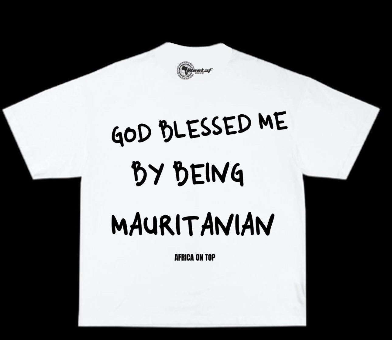 Oversized Tee « GOD BLESSED ME BY BEING… »