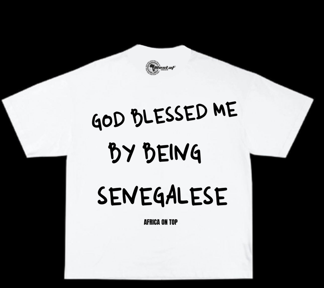 Oversized Tee « GOD BLESSED ME BY BEING… »