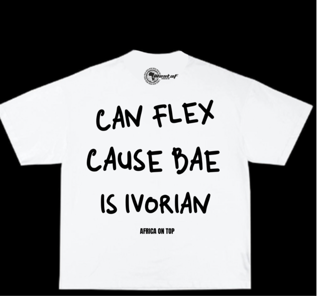 Oversized Tee « CAN FLEX CAUSE BAE IS… »