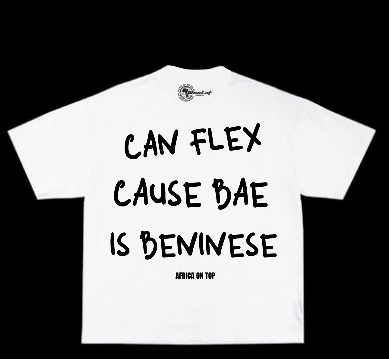 Oversized Tee « CAN FLEX CAUSE BAE IS… »