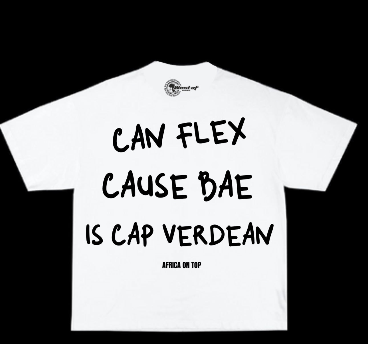 Oversized Tee « CAN FLEX CAUSE BAE IS… »