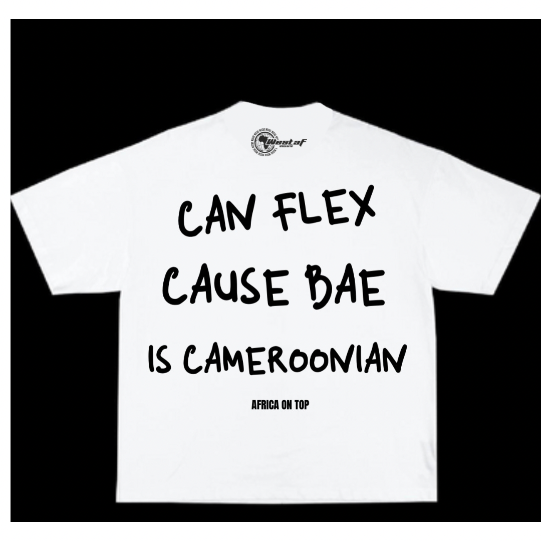 Oversized Tee « CAN FLEX CAUSE BAE IS… »