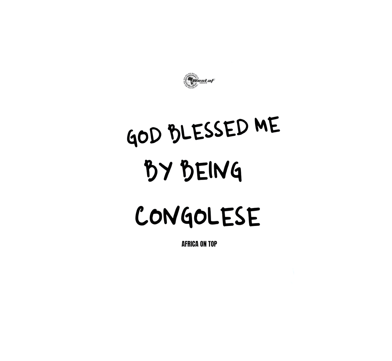Oversized Tee « GOD BLESSED ME BY BEING… »