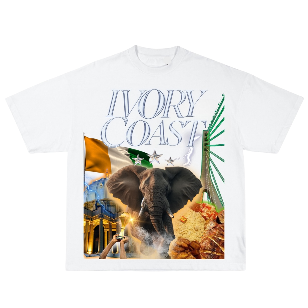 T-shirt Oversized Y2K Ivory Coast