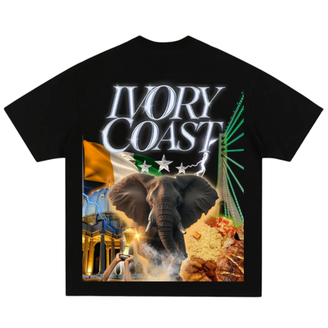 T-shirt Oversized Y2K Ivory Coast